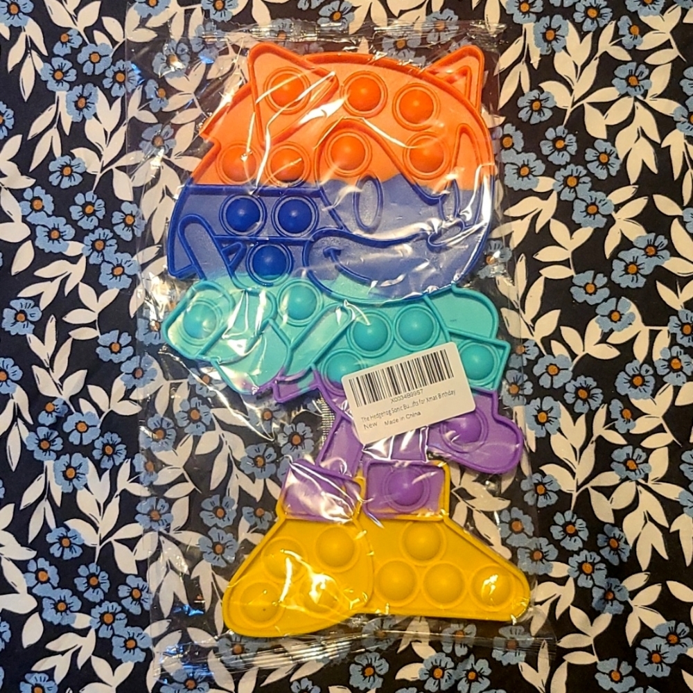 Sonic Fidget Bubble Pop It Toy